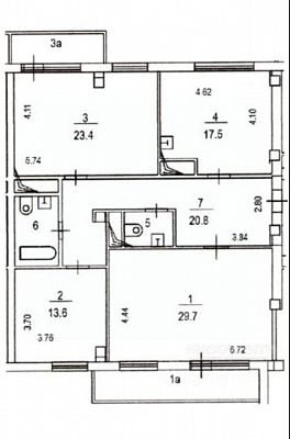 Купить квартиру г Москва, мкр Северное Чертаново, д 1 к 1 33300000 рублей