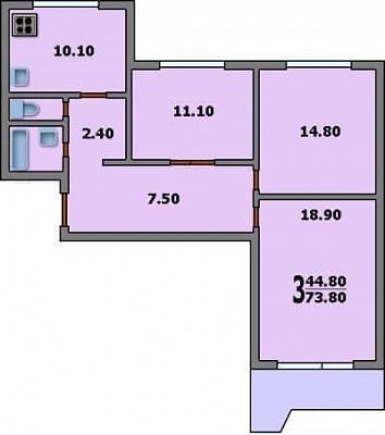 Купить квартиру г Москва, Мичуринский пр-кт, д 29 к 1 26500000 рублей