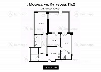 Продать квартиру г Москва, ул Кутузова, д 11 к 2 38000000 рублей
