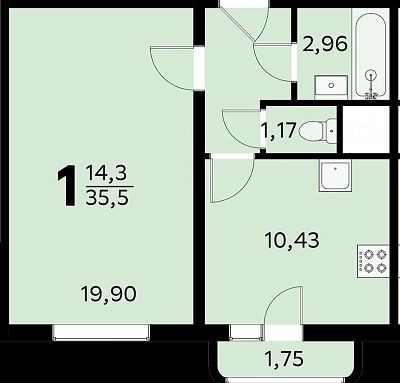Купить квартиру г Москва, Филёвский б-р, д 7 к 2 10450000 рублей