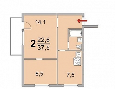 Купить квартиру г Москва, ул Ельнинская, д 22 к 2 13800000 рублей