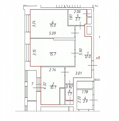 Купить квартиру г Москва, ул Рябиновая, д 3 к 1 23500000 рублей