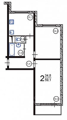 Купить квартиру г Москва, ул Ельнинская, д 14 к 2 22700000 рублей