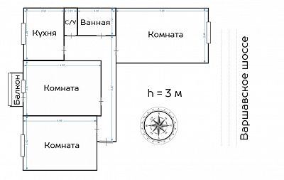 Купить квартиру г Москва, Варшавское шоссе, д 72 к 2 22000000 рублей