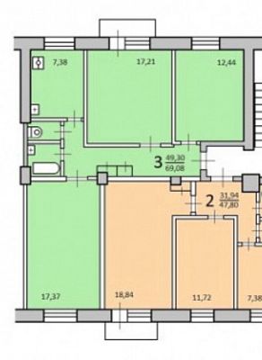 Купить квартиру г Москва, Университетский пр-кт, д 23 к 3 28500000 рублей