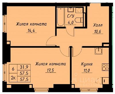 Купить квартиру г Красногорск, ул Видная, д 2 16500000 рублей