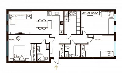 Купить квартиру г Москва, Рублёвское шоссе, д 101 65000000 рублей