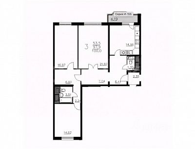 Купить квартиру г Красногорск, Ильинский б-р, д 8 19500000 рублей