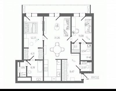 Купить квартиру г Москва, ул Кастанаевская, д 24 73000000 рублей