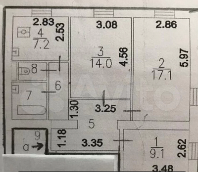 Купить квартиру г Москва, пр-кт Мира, д 185 к 2 16200000 рублей