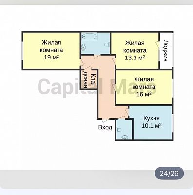 Купить квартиру г Москва, ул Молодогвардейская, д 24 28100000 рублей