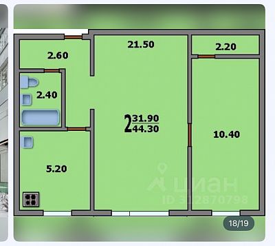 Купить квартиру г Москва, Рублёвское шоссе, д 111 17500000 рублей