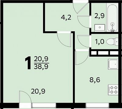 Купить квартиру г Москва, ул Новоорловская, д 8 9500000 рублей