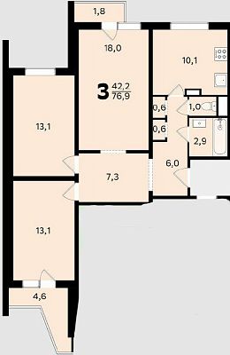 Купить квартиру г Москва, Боровское шоссе, д 34 20500000 рублей