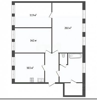 Купить квартиру г Москва, 1-й Колобовский пер, д 16 стр 1 60900000 рублей