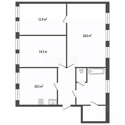 Купить квартиру г Москва, 1-й Колобовский пер, д 16 стр 1 60900000 рублей