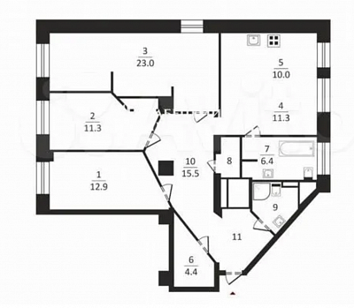 Купить квартиру г Москва, ул 1-я Останкинская, д 14/7 36200000 рублей