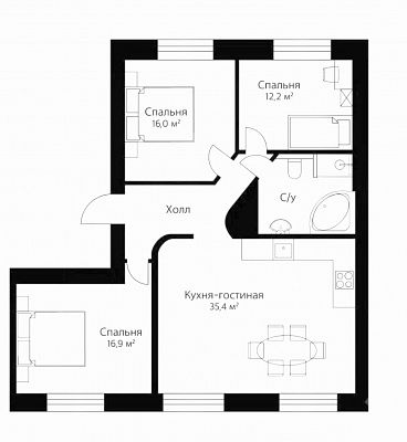 Купить квартиру г Москва, Ленинский пр-кт, д 24 60000000 рублей