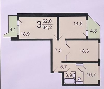Купить квартиру г Москва, ул Авиаконструктора Петлякова, д 11 21400000 рублей