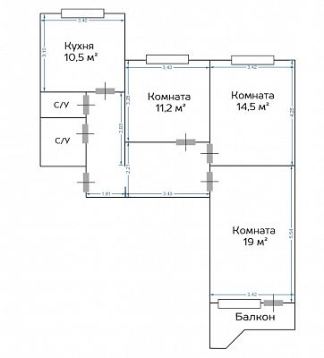 Купить квартиру г Москва, ул Амундсена, д 17 к 2 28000000 рублей