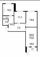 Купить квартиру г Москва, Игарский проезд, д 17 24900000 рублей