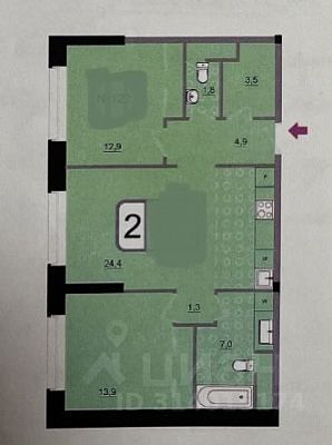Купить квартиру г Москва, ул 3-я Хорошёвская, д 27 к 1 37800000 рублей