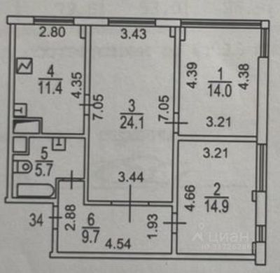 Купить квартиру г Москва, ул Маршала Тухачевского, д 49 36500000 рублей