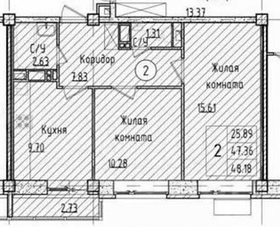 Купить квартиру г Балашиха, мкр Саввино, Спасский б-р, д 1 8750000 рублей