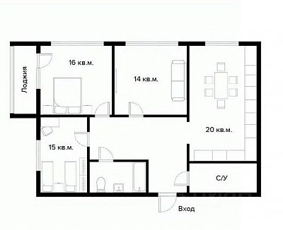 Купить квартиру г Москва, ул Архитектора Щусева, д 1 47000000 рублей