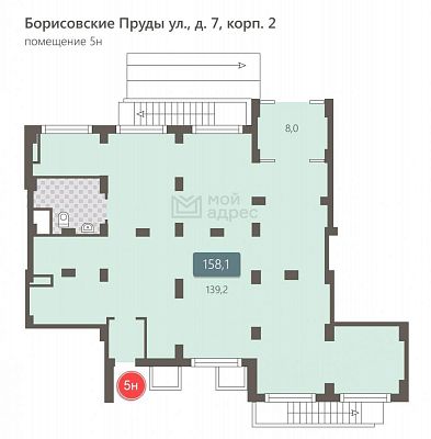 Снять в аренду помещение свободного назначения г Москва, ул Борисовские Пруды, д 7 к 2 632000 рублей