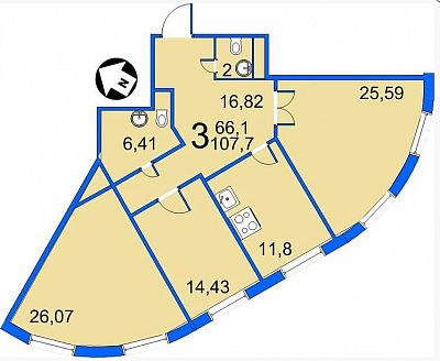 Купить квартиру г Москва, Ленинградское шоссе, д 130 к 3 34560000 рублей