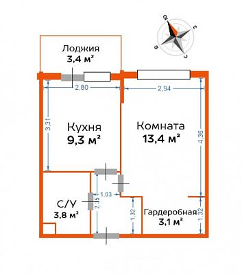 Купить квартиру Московская область, Химки, микрорайон Подрезково, ЖК 1-й Шереметьевский, к3 10990000 рублей