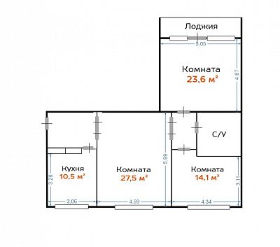 Купить квартиру г Москва, ул Фестивальная, д 9 40000000 рублей