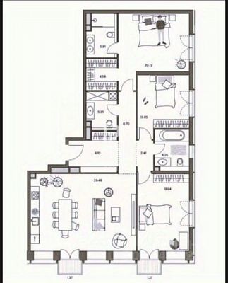 Купить квартиру г Москва, ул Костикова, д 4 к 6 190000000 рублей