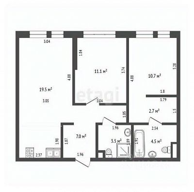 Купить квартиру г Москва, Кронштадтский б-р, д 9 к 3 26500000 рублей