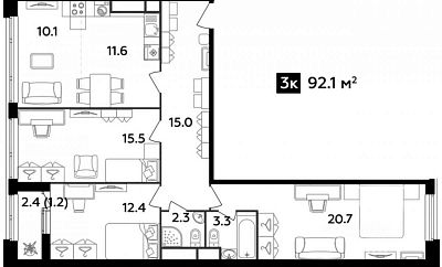 Купить квартиру г Москва, пр-кт Лихачёва, д 22 45000000 рублей