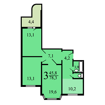 Купить квартиру г Москва, Ленинский пр-кт, д 127 30990000 рублей