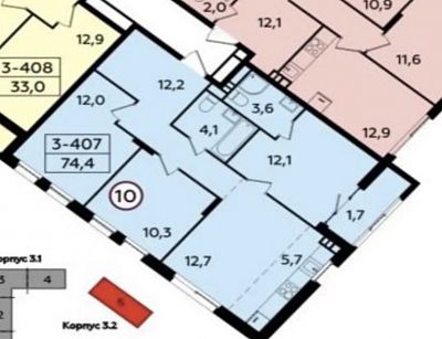 Купить квартиру г Москва, Прокшинский пр-кт, д 9 34000000 рублей