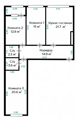 Купить квартиру г Москва, пр-кт Лихачёва, д 20 57000000 рублей