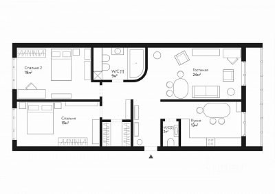 Купить квартиру г Москва, Рублёвское шоссе, д 24 к 2 43500000 рублей
