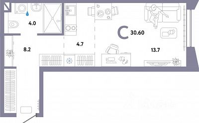 Купить квартиру г Москва, ул Малая Очаковская, д 1 к 2 23100000 рублей