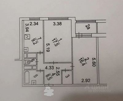 Купить квартиру г Москва, пр-кт Вернадского, д 42 к 1 30100000 рублей