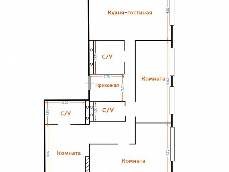 3-комн. квартира, 119 м², этаж 10/10