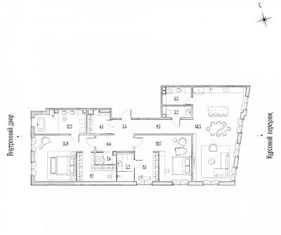 Купить квартиру г Москва, Курсовой пер, д 12/5 стр 7 323190000 рублей