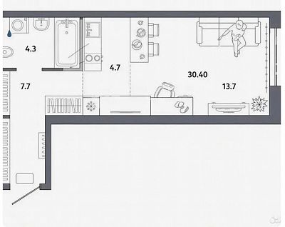 Купить квартиру г Москва, ул Малая Очаковская, д 1 к 2 23000000 рублей